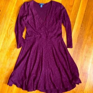 American Eagle fit and flare rib-knit sweater dress